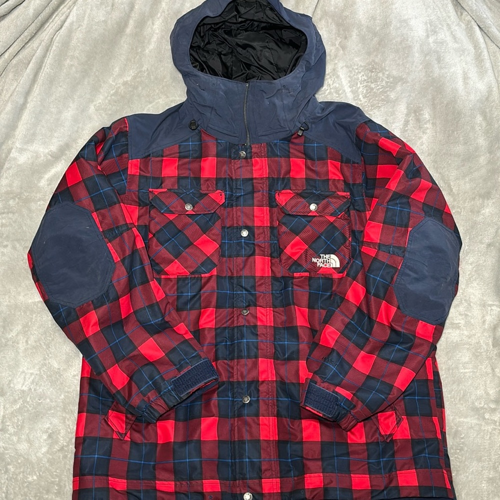North Face Hyvent plaid men’s snowboard jacket XL